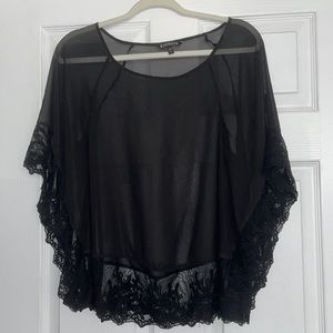 Express sheer boho dressy top